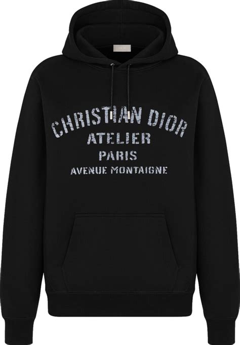 christian dior hoodie schwarz|Christian Dior hoodie black.